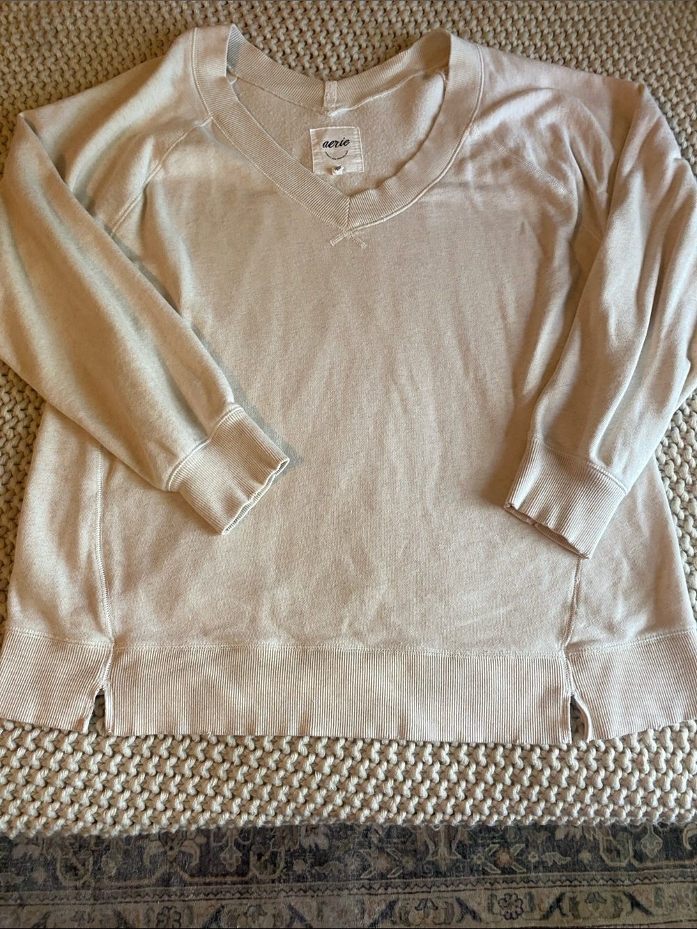 Aerie Sweatshirt V Neck